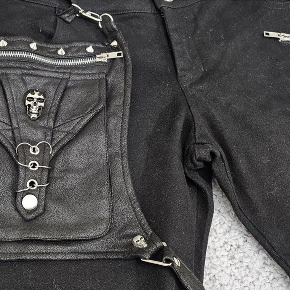 Devil Fashion ‘Take the Power Back’ Women's Steampunk/Gothic Slim-Fit Pants L - Picture 12 of 15